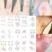 Fireworks Line Waterproof Temporary Tattoo Sticker - Multicolor Fantasy Butterfly Design - Buy Online on GoSupps.com