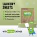 WABLU 72 Laundry Sheet Multipack | Spring Florals | Effective washing detergent sheets for your clothes to replace capsules pods and liquids | Natural Enzymes (BIO) | At least 72 washes - Buy Online on GoSupps.com