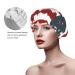 American Flag Shower Cap for Women - Waterproof Double Layer Design for Spa, Hotel, and Salon Use - Buy Online on GoSupps.com