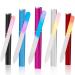 5 Pack Glass Nail File Professional Crystal Nail File Multicolor Crystal Nail File Set with Case Fingernail Files Double-Sided Nail Files for Natural Nails Manicure Tools Gift for Women and Girls Gradient Rose-blue-red-black-silver