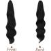FESHFEN Ponytail Extensions 20 inch Long Wave Ponytail Claw Clip in Pony Tail Hair Extensions Off Black Wavy Ponytails Synthetic Hairpieces for Women Girls - Buy Online on GoSupps.com