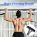 Zinueen Back Hair Remover - Foldable 45.5cm Razor Apparatus | Pain-Free DIY Shaving with 5 Double-Edged Refill Blades (Black) - Buy Online on GoSupps.com