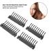 Snap Comb Wig Clips for Hair Extensions - 40 Pack No-Track Buckle Clips for Real Hair Ponytail Accessories - DIY Tool Kit (10-Teeth) - Buy Online on GoSupps.com