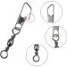 Avodova 100 Pack Fishing Barrel Vertebrae with Ball Bearing - Stainless Steel Swivel Snap for Lure & Bait Accessories (6# 8# 12# 14#) - Buy Online on GoSupps.com