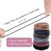 Xcozu 100-Pack Multi-Colored Hair Ties for Girls & Women - Metal-Free Elastic Ponytail Holders 50x3mm - Buy Online on GoSupps.com