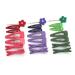 Voko 3Pcs fashion hair into the clips acrylic girl hair clips hair clips with several styles for women (green and purple and red)