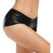 Javly Women's Metallic Rave Booty Shorts - X-Small Black | Halloween Clubwear - Buy Online on GoSupps.com