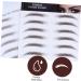 4pcs Eyebrow Stickers Waterproof Makeup Peel off Brow 6d Hair-like Eyebrows Stickers Transport Tool 21x15cm Brown - Buy Online on GoSupps.com