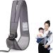 Baby Carrier Portable Ergonomic Baby Sling with Adjustable Comfortable Shoulder Straps Soft Anti-Slip Toddler Sling for Newborn Infant up to 55Lbs (Grey)