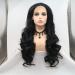Serenewig 66 cm Real Natural Black Lace Front Wig - Pre-Plucked Synthetic Wig for Daily Wear & Parties | Long Replacement Hair for Women (1B# Black) - Buy Online on GoSupps.com
