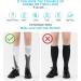 Buy Acwoo Compression Stockings for Men & Women - Medical Knee Socks for Sports & Thrombosis Relief - 2 Pairs L/XL Black/White - International Shipping - Buy Online on GoSupps.com