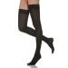 Relaxsan Microfiber 770M Compression Stockings Women 12-17 mmHg with Silicone Thigh Support Stockings 70 Den Black M