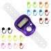 LAMXD Knit Counter Knitting Crochet Stitch Marker Row Counter Finger Digital Counter Stitch counters for Crocheting PurpleFinger Counter with 20pcs Stitch Marker(Random Color) 20pcs knit marker+purple