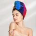 Rainbow Hair Towel Wrap - Quick Drying Towel Turban with Button | Ideal for All Hair Types - Buy Online on GoSupps.com