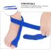 BESPORTBLE 3pcs Toe Strap Toe Splitter Set - Health Protective Separator Stretchy Stretcher - Blue Comfortable Cloth Toe Divider x3pcs - Buy Online on GoSupps.com