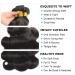 Brazilian Body Wave Human Hair Bundles with Closure | 3 Bundles + 4x4 Lace Closure (14 16 18+12) | 100% Unprocessed Virgin Hair | Free Part Natural Color - Buy Online on GoSupps.com