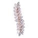 minkissy 1pc Half up Hair Clip Girl Zircon Hairpin Leaf Hair Barrettes Hair Comb Decorative Hair Pins Bridal Flower Comb Flower Hair Decor Stylish Hairpin Flowers Rhinestones Bride