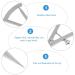 2pcs Stainless Steel Eyelid Surgical Ruler Set - Ophthalmic Eye Measuring Instruments for precise eyebrow shaping and positioning - 8.5x4.1CM (Silver) - Buy Online on GoSupps.com
