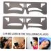 FOMIYES 4 Pcs Eyebrow Ruler Eyebrow Shaping Template Brow Shaping Stencil Artifact Eyebrow Trimming - Buy Online on GoSupps.com