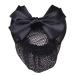 -Hair Clip With Hair Net Snoodnetto Bun Cover Bow Hair Clip Hair Clip (Black)