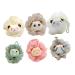 6pcs Bath Ball Shower Balls Lovely Bath Scrubbers Bath Flowers Bubble Makers Bubble Making Nets Shower Foaming Balls Cartoon Shower Ball Shower Tools Bath Foaming Balls