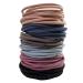 Xcozu 100 pieces hair tie girl multi -colored hair tie without metal elastic hair bands ponytail owner hair tapes thin hair straps for girls women 50 x 3mm