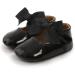 Sonsage Baby Girls Bowknot Mary Jane Ballet Flats | Anti-Slip Sole | 0-6 Months | Black - Buy Online on GoSupps.com