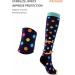 Buy WSYKC Colorful Compression Socks for Men & Women | Support Stockings for Edema & Pregnancy | S/M Black Yellow Red - Buy Online on GoSupps.com