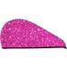 Rose Red Glitter Microfiber Hair Towel - Super Absorbent Quick Dry Hair Wrap for Women | Soft Coral Velvet for Long Curly & Thick Hair - Buy Online on GoSupps.com