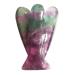 Lovionus89 of course purple fluorite angel statue hand -carved stone healing crystal pocket figures decoration 5cm 50mm purple fluorite