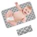 Portable Changing Mat Baby Foldable Travel Changing Mat Infant Urinal Pad 60cm x 35cm Waterproof Nappy Change Mat for Travel Home Outside - KAMHBE (Grey)
