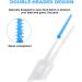 TSHAOUN 200 Interdental Brushes - Perfect for Tight Spaces | Portable Oral Care & Dental Floss Sticks (Blue) - Buy Online on GoSupps.com