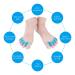 Buy Uxsiya 4 Pairs Toe Separators - Silicone Foot Straightener Gel Orthotics (FreeSize) - Comfort & Relief for Toes - Blue - Buy Online on GoSupps.com