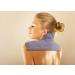 schwerinernaturheil Moor neck warmer 29x39 cm with fleece cover in grey neck pillow heat pad heat compress heating pad