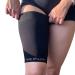 Thigh Compression Sleeve for Hamstring Quadriceps & Groin Support - Athletic Support for Running Basketball Tennis & Soccer - XL Midnight Black - International Shipping Available - Buy Online on GoSupps.com