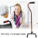 Soft Foam Offset Grip Walking Stick Telescopic Walking Stick Lightweight Portable Height Adjustable Crutch Balancing Mobility Aid for Senior Men and Women Bathing in Sunlight - Buy Online on GoSupps.com