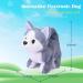 WorWoder Plush Husky Dog Toy - Interactive Electronic Toy for Kids - Walking, Barking, Tail Wagging, Stretching - Buy Online on GoSupps.com