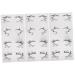 OHPHCALL 12 Pairs Halloween Eyeliner Stickers Eyeliner Eyeshadow Makeup Sticker Party Eyeliner Black Pvc
