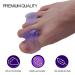 Silicone Toe Separator 4 Pairs - Overlapping Toes, Bunion, Hammer Toe Corrector - Purple - Buy Online on GoSupps.com