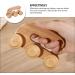 Gleavi Wooden Roller Massage Device - Acupressure Ball & Muscle Roller for Deep Tissue Body Massage - Perfect for Calves & Relaxation - Buy Online on GoSupps.com