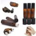 HINNASWA Essential Oil Roller Bottles - Refillable Glass Bottles with Stainless Steel Balls (Amber/Blue) - Buy Online on GoSupps.com