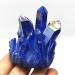 Room Decoration Crystal Cluster Specimen Blue Angel Aura Flower Natural Electroplating Gemstone Quartz Cluster (Size : 180-200g)