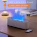 Airmpa 250ml Aroma Diffuser with Flame Effect - 7 Color LED Light Essential Oils Humidifier for Bedroom Office & Yoga (White) - Buy Online on GoSupps.com