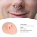Soft Silicone Nose Model - 3D Piercing Practice Tool with Acrylic Stand | Waterproof Jewelry Display for Beauty Salons - Light Skin Color - Buy Online on GoSupps.com