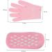 Moisturizing Socks and Gloves Set for Softening and Repairing Dry Skin with Aloe Lotion and Silicone - Pink - Buy Online on GoSupps.com