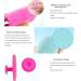 Silicone Face Scrubbers Exfoliator Brush-Facial Cleansing Brush Blackhead Scrubber Exfoliating Brush-Facial Cleansing Pads Precision Pore Cleansing Pad Acne Blackheads Removing Face Brush Pack of 4  - Buy Online on GoSupps.com
