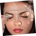 Healeved Eyebrow Ruler 100pcs Eyebrow Design Ruler Tools Brow Stencil Measuring Tool Brow Ruler Make up - Buy Online on GoSupps.com