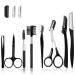 SmilCloud 11PCs eyebrows set eyebrow razor eyebrow-scissors eyebrow-tweezers eyebrow-kamm eyebrow brush for women and men