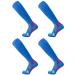 Compression Socks (2 Pair) for Men and Women 20-30 mmHg Compression Stockings Circulation for Cycling Running Support Socks L-XL Blue