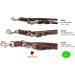 Adjustable Dog Liner for Small & Large Dogs - 2.40m Double Linen Dark Brown | International Shipping Available - Buy Online on GoSupps.com